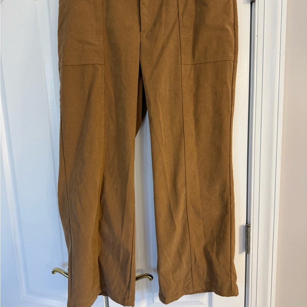 Women's Wide Leg Tan Pants